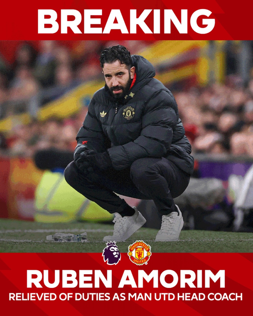 The End of an Era: Ruben Amorim Sacked by Manchester United – A Red Devil’s Heartbroken Reflection